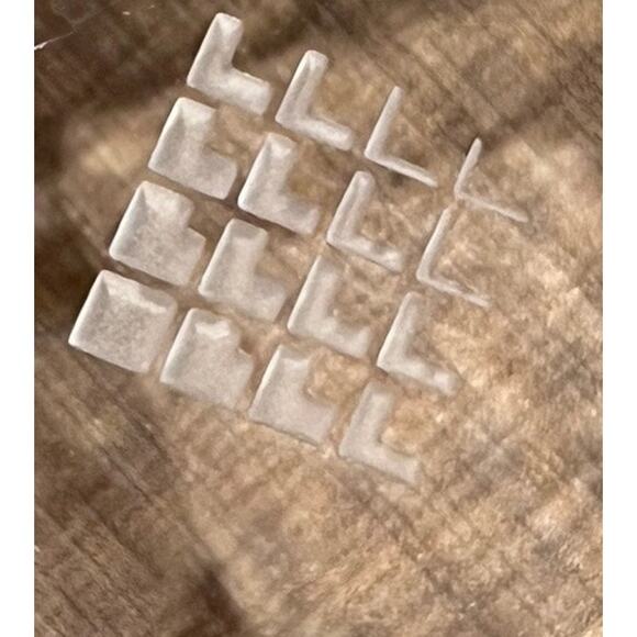 VTG Clear Glass Art Deco Square Trinket Box Tray Candle Soap Gift Jewelry Candy - Picture 4 of 7